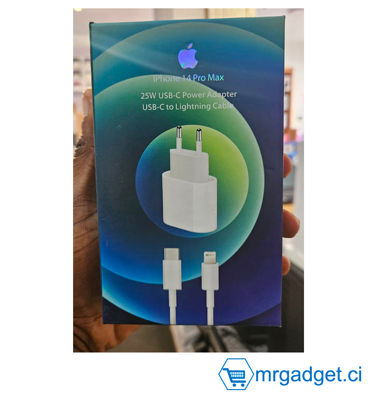 CHARGEUR IPHONE USB -C iPhone 14 Pro max 25W 