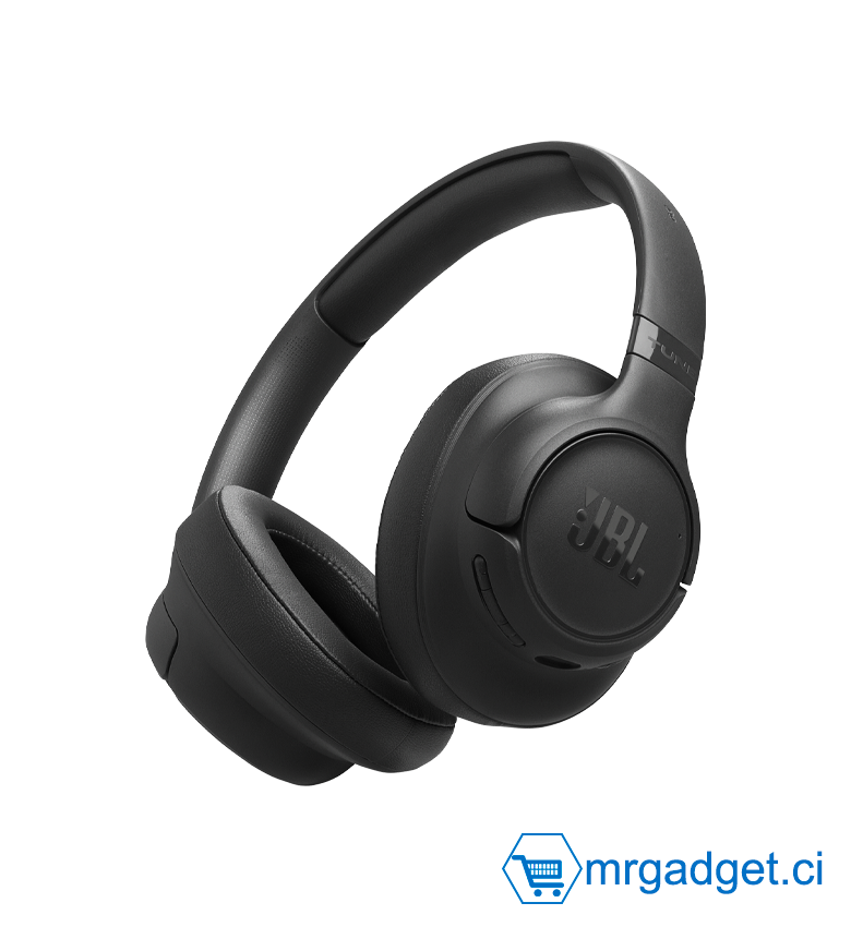 JBL Tune 730 BT, Casque Audio sans Fil, léger et Confortable, Bluetooth 6.0, autonomie jusqu'à 76 h, Charge Rapide, Design Pliable, Son JBL Pure Bass, Google Fast Pair, Microsoft Swift Pair, Noir