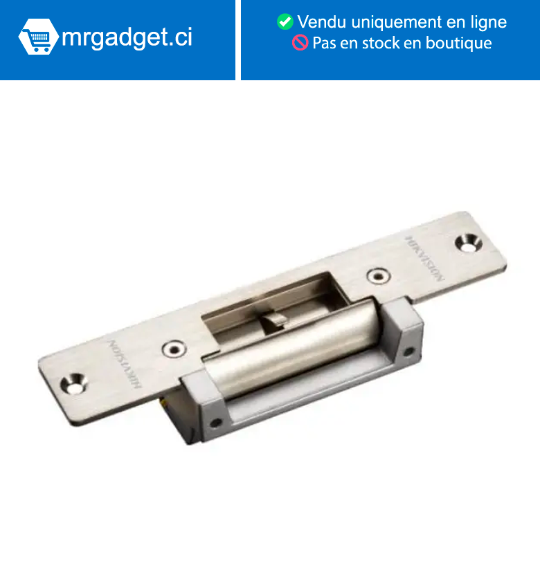 Hikvision  DS-K4G100 – Serrure à gâche électrique - Porte max 800KG - Forte aspiration qui protège la porte d'une ouverture forcée lorsque la porte est verrouillée - Convient pour Porte en bois, porte en métal, porte en PVC