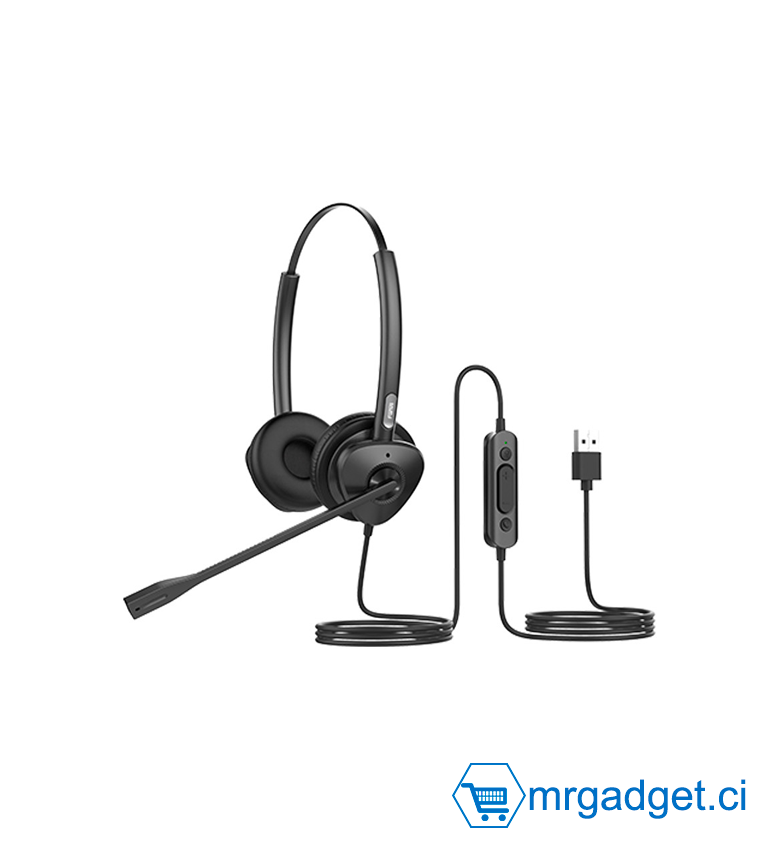 FANVIL HT302-U - Casque Filaire USB  - Call Center / Conférence
