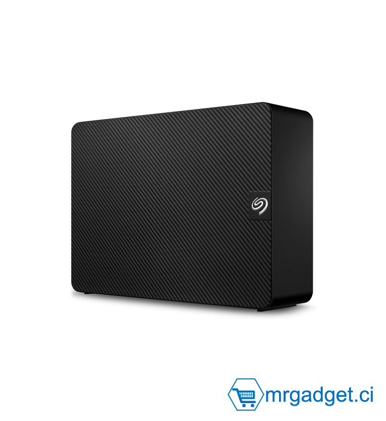 Disque Dur Externe Desktop Seagate Expansion 10 To - HDD 3.5" USB 3.0 Haute Vitesse - Compatible PC, Mac - Solution de Sauvegarde Instantanée - Noir