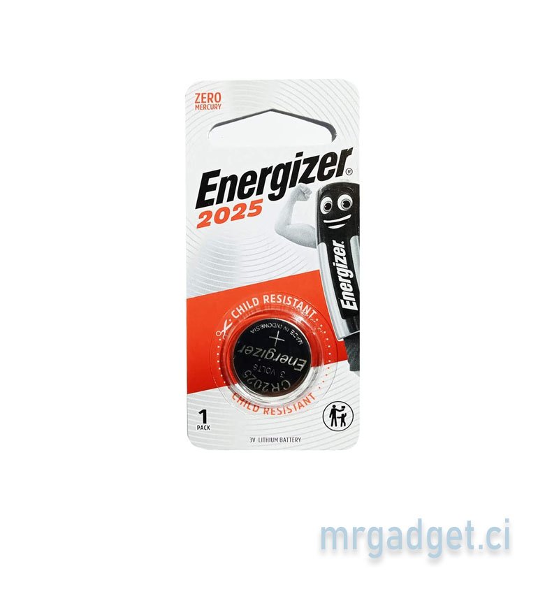 Pile Lithium Energizer 2025 3V ECR 2025BP1 (Pack de 1)