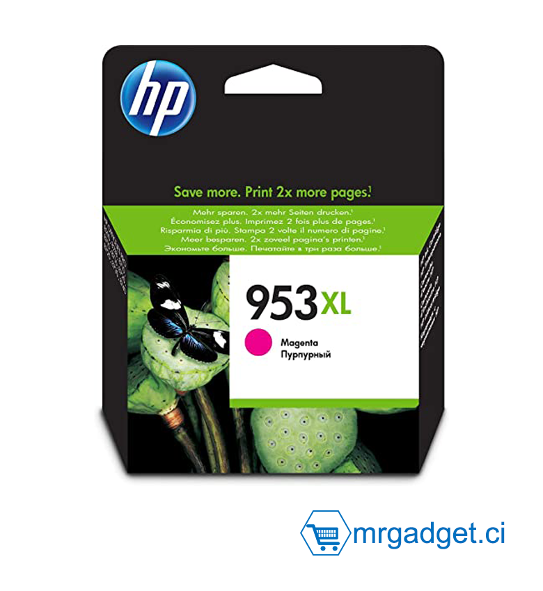 HP 953XL Cartouche d'Encre Magenta grande capacité Authentique (F6U17AE)