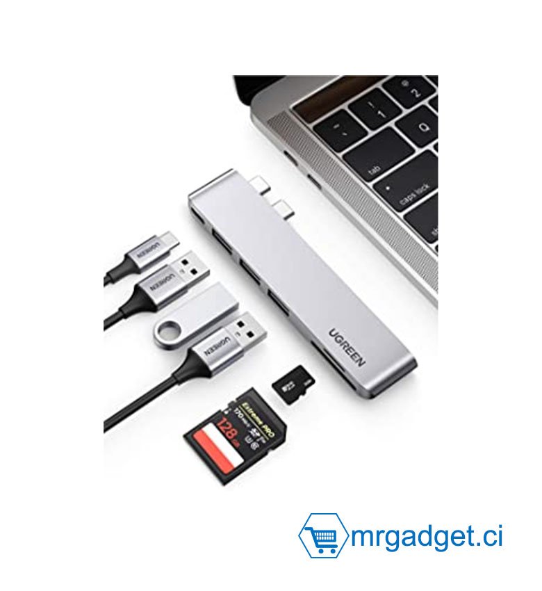 UGREEN  Adaptateur - Hub USB-C 6 en 1 PD 100W