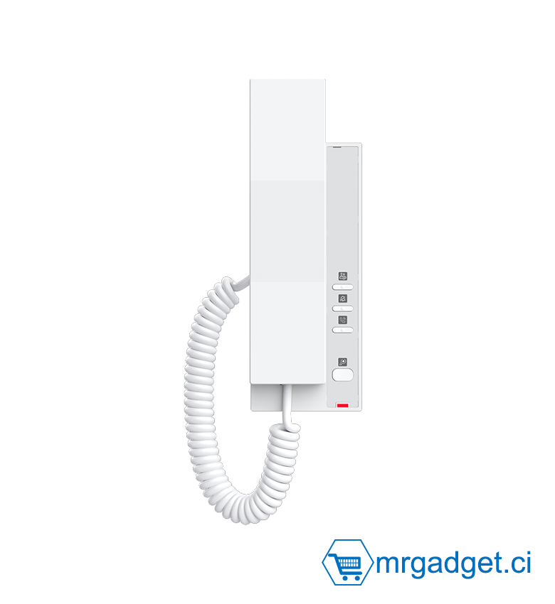 Poste Intérieur Interphone SIP Fanvil i501W - Combiné Magnétique - Wi-Fi 6 Intégré - 2 Lignes SIP - Audio HD (Opus) - Déverrouillage Porte à Distance - Boutons Personnalisables - Idéal Contrôle d'Accès Sécurité Résidentiel & Pro