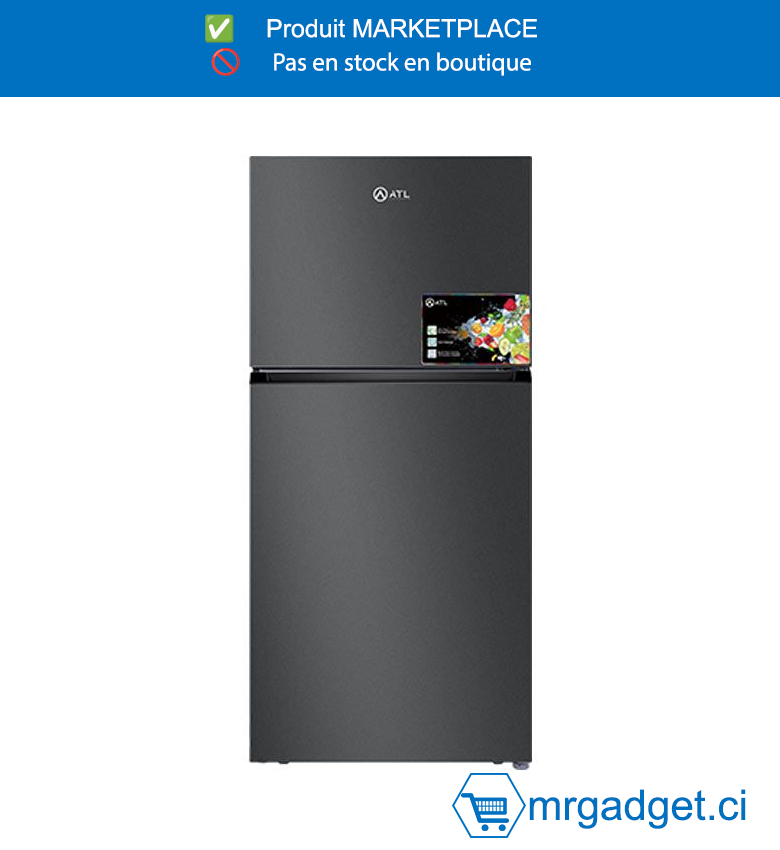 ATL-ATL-2D650N-REFRIGERATEUR ATL NO FROST/ 538L/ 02 PORTES/ GRIS/R600A