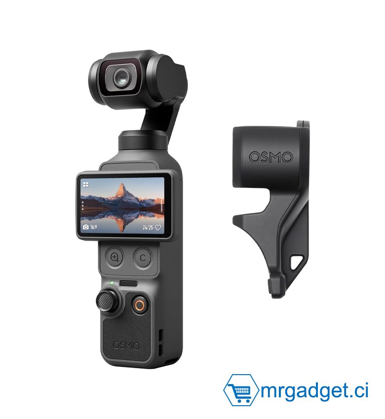Bundle Standard DJI Osmo Pocket 4, caméra vlog de Poche avec nacelle, capteur CMOS 1 Pouce et 4K/240 IPS, stabilisation sur 3 Axes, Stockage intégré de 107 Go, caméra vidéo pour la Photographie