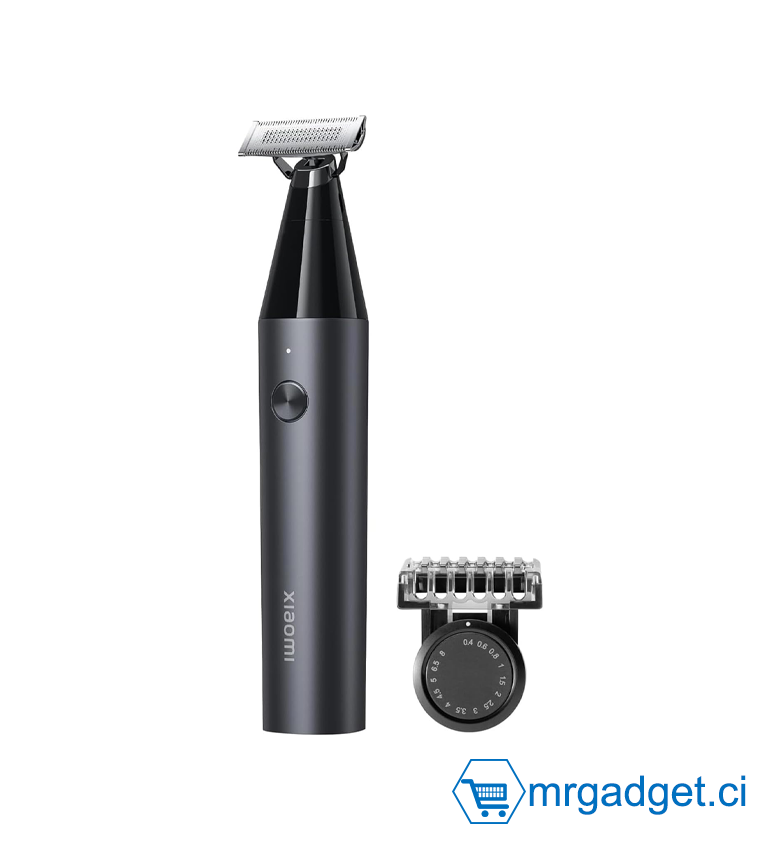 Tondeuse à Barbe Xiaomi UniBlade Trimmer - Rasoir Hybride 3-en-1 : Taille, Rase et Stylise - Tête Flexible 40° - Étanche IPX7 - Recharge Sans Fil Magnétique - 14 Réglages de Coupe - Sabot Réglable - Design Noir Premium - Rasage Corps & Visage