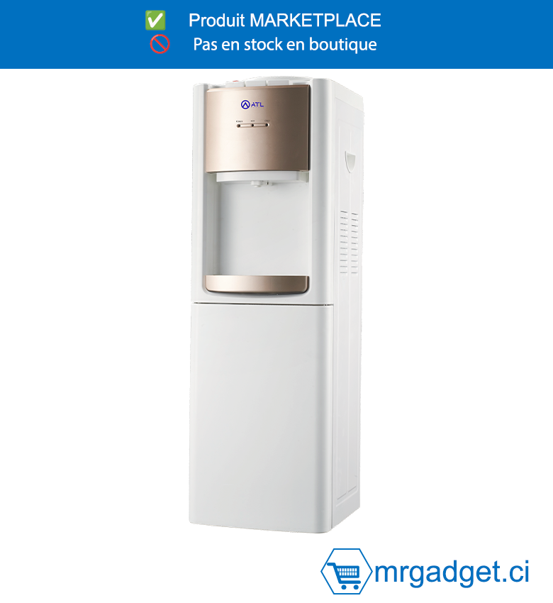 ATL-ATL-3WD96CWG-DISTRIBUTEUR D'EAU ATL / 03 ROBINETS / BLANC - DORE / AVEC CABINE