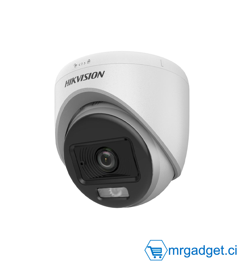 HIKVISION DS-2CE70KF0T-LPFS -Camera Analogique -  Caméra de surveillance tourelle fixe d'intérieur hybride intelligente  3K ColorVu