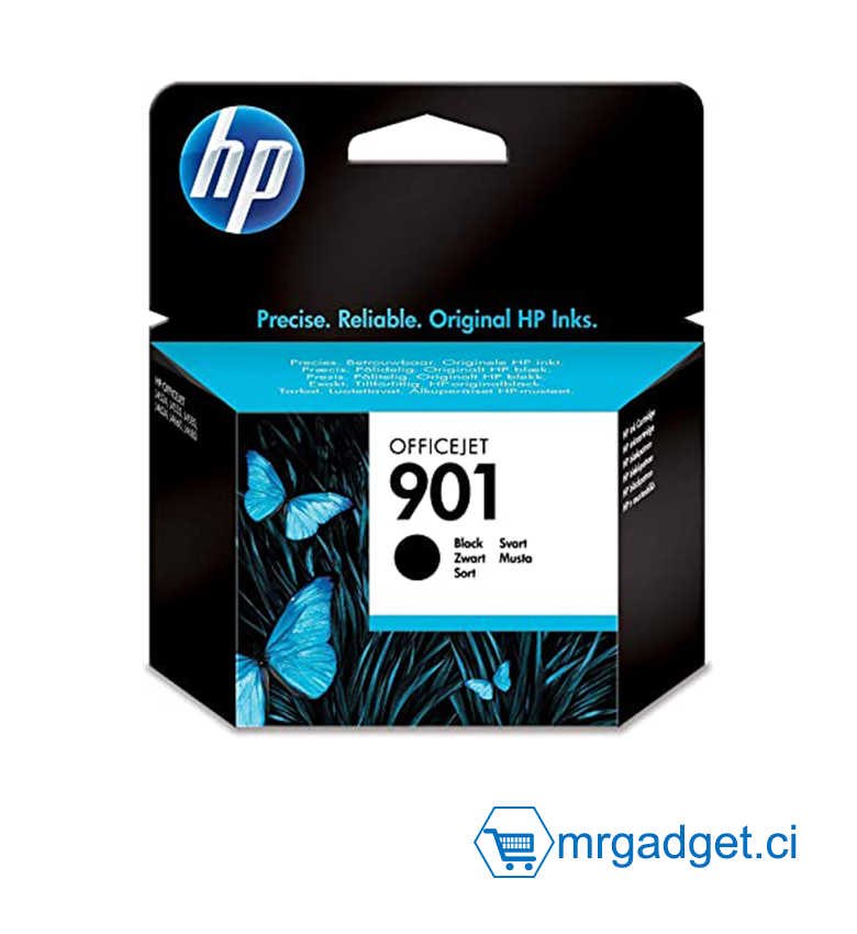 HP 901 Cartouche d'Encre Noire Authentique (CC653AE) pour HP OfficeJet 4500 / J4580 / J4680 / J4524