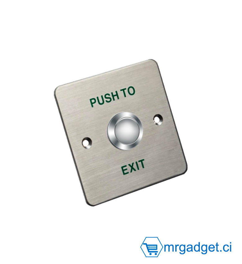 HIKVISON DS-K7P01 Bouton accessoire pour système de contrôle d'accès D'une simple pression, il permet aux utilisateurs de demander la sortie ou de déclencher l'alarme d'urgence
