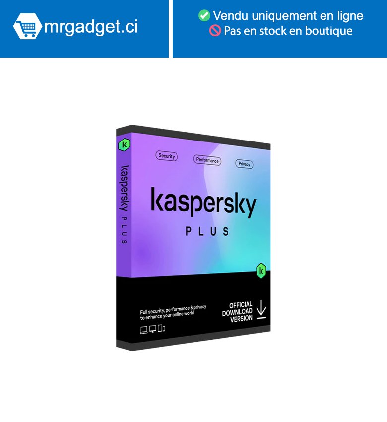 Kaspersky Plus 2023 4 Postes - 4 PC - 1 An