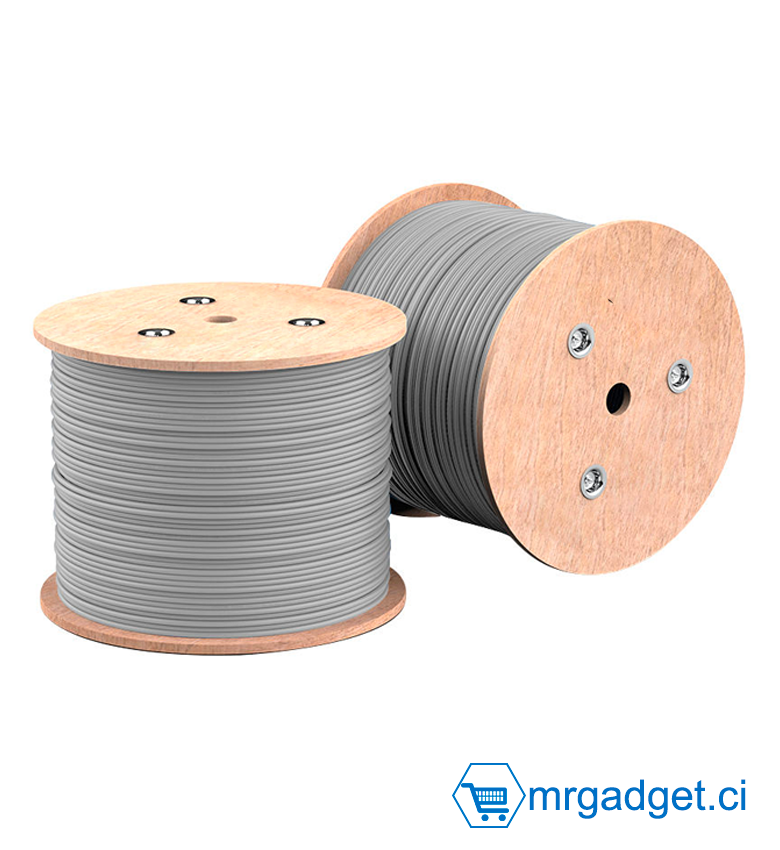 Cable reseau BOFFAC CAT6 FTP outdoor  (extérieur)  CCA - 500m