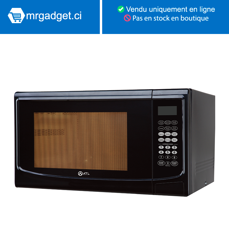 ATL Micro-Onde Four 42L - Noir - 1100w - 11 Fonctions - Chauffage & Dégivrage & Cuisson - ATL-MW42WGB