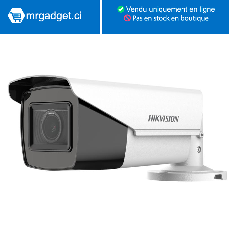 Hikvision DS-2CE79H0T-IT3ZF(2.7-13.5mm)(O- STD)(C) Camera Analogique - Dome 5MP motorisée variofocale - Résistant à l'eau et à la poussière (IP67)