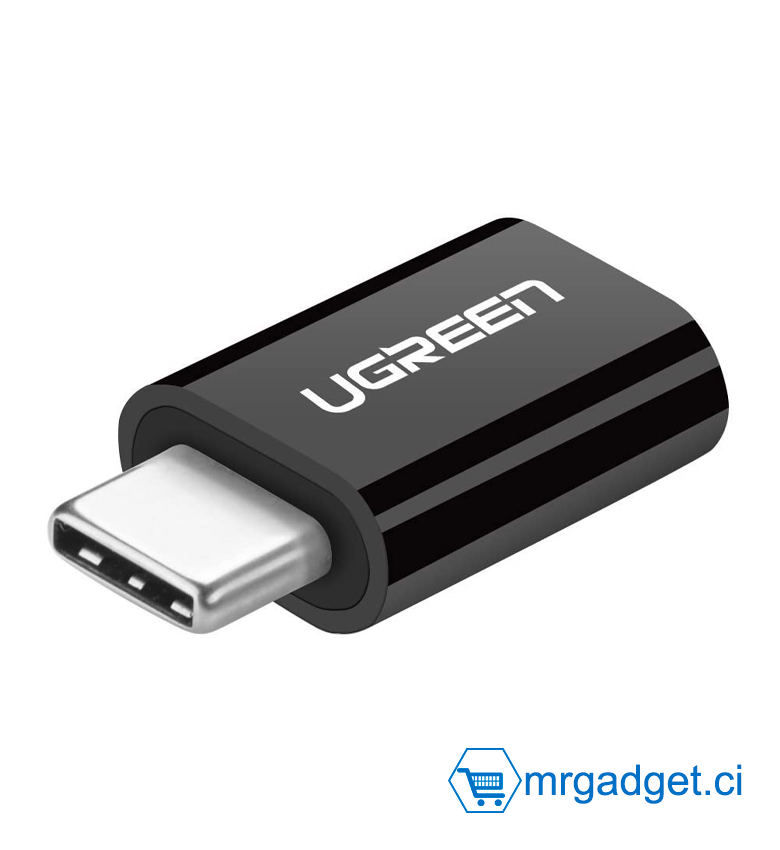Adaptateur USB-C vers Micro USB (noir) UGREEN US157 30391  #10133