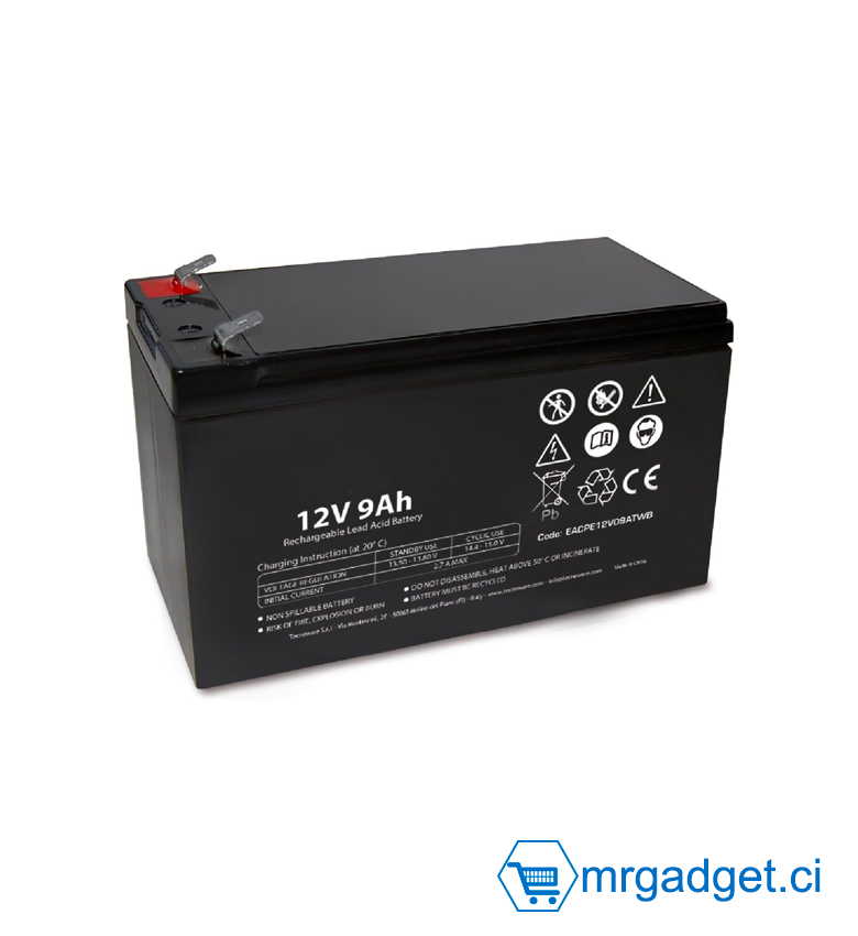 Batterie 12V  9Ah - Power Systems Store Batterie au plomb étanche 12 V Capacité 9Ah
