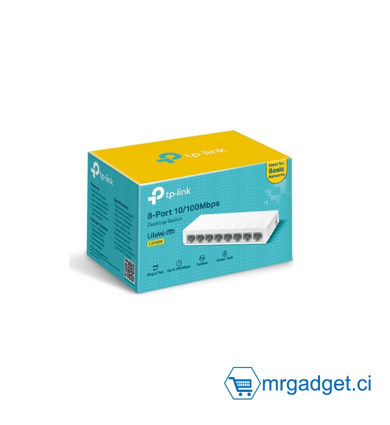 TP-LINK LS1008 - Switch 8 ports  10/100mb