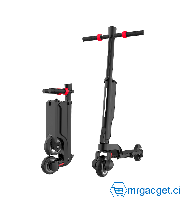 KIXIN X6 - Trottinette électrique - scooter électrique - trottinette enfant -  2400W 48V 21Ah - Poids Max : 100 Kg - Autonomie : 10 - 20 km -  tout terrain à deux grandes roues et double moteur pliable et rapide - Le sac à dos n'est pas inclus