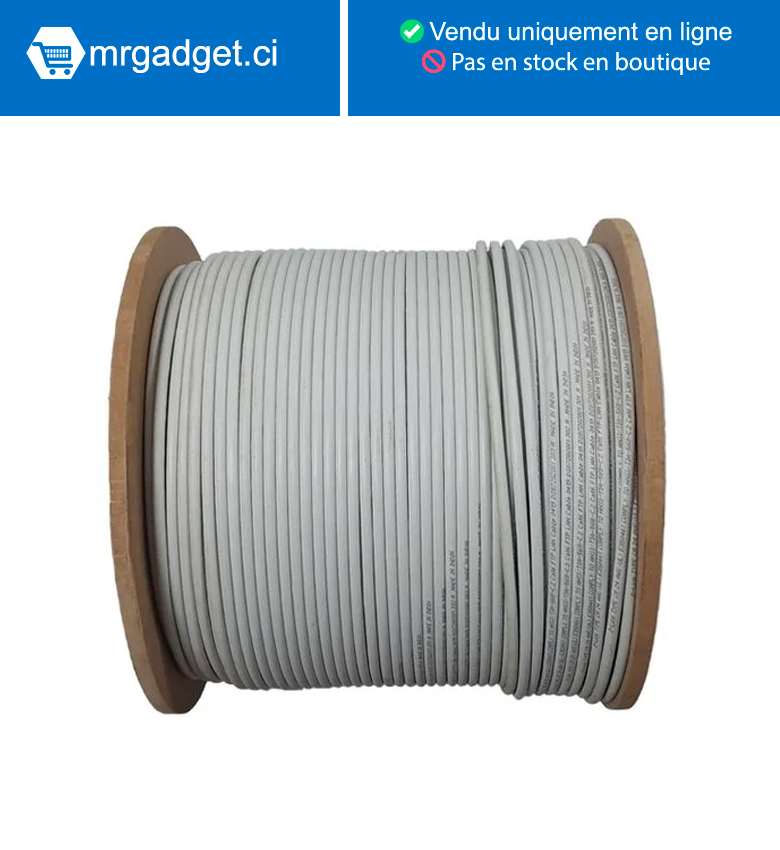 VELANI - Câble reseau CAT6A  FTP (blindé) - 500m Outdoor/ Indoor - Haut qualité