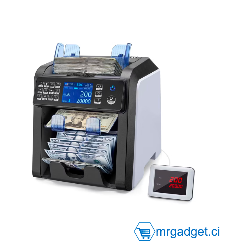 Compteur et détecteur de billets (argent) - FCFA(XOF), EUR, USD.... MODEL : AL-950A