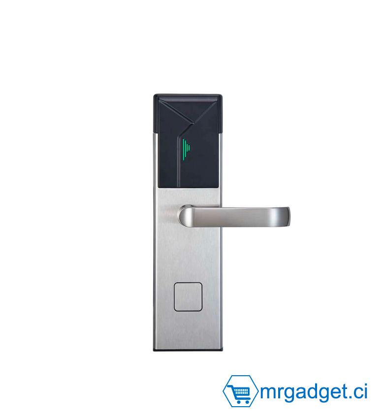 YGS YGS-9962-S - Serrure HOTEL - Serrure connectée - Serrure électronique à technologie RFID avec facettes avant et arrière en acier inoxydable
