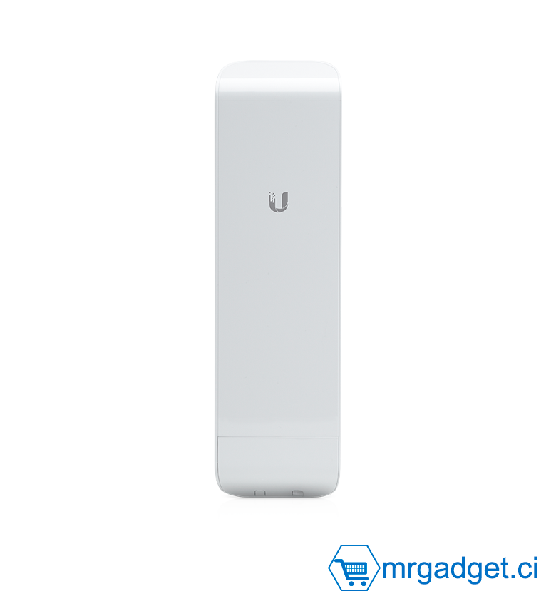 Ubiquiti NSM5 Networks NanoStation M5 150 Mbit/s Blanc - Point d'accès - Connexion Ethernet, supportant l'alimentation via ce port (PoE)