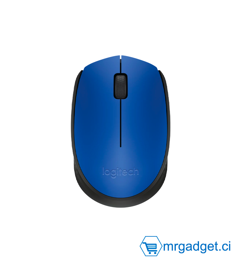 Logitech M171 Souris Sans Fil pour PC, Mac, Ordinateur portable, 2,4 GHz avec Mini-récepteur USB, Suivi Optique, Autonomie de Piles de 12 mois, Ambidextre - Bleu