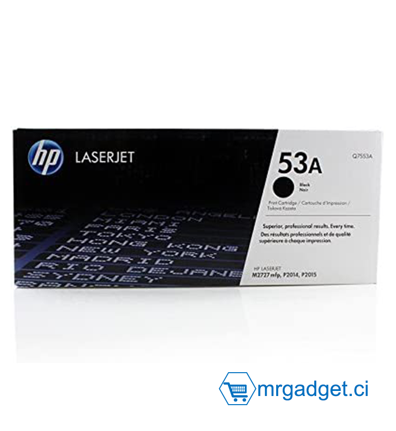 HP LaserJet M 2727 NFS MFP - Original HP Q7553A / 53A - Cartouche de Toner Noir