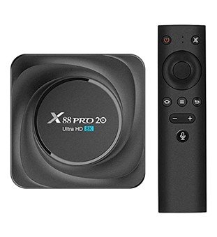 X88 PRO 20 Android TV Box - Full HD 4K Quad Core 128GB/8GB - android 11.0 - Noir