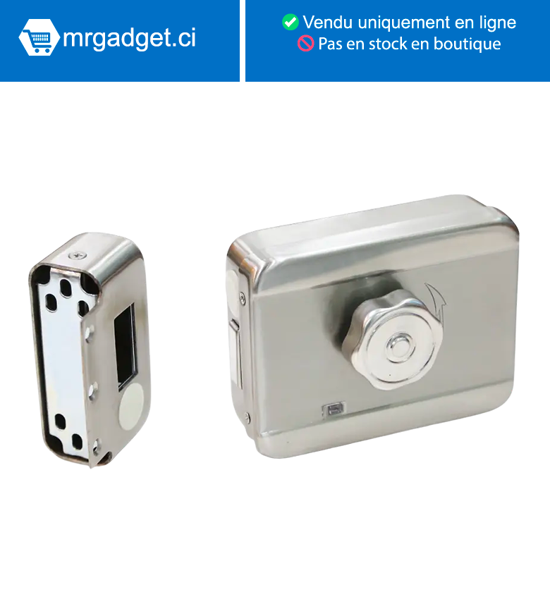 Hikvision DS-K4E100  - Gâche - Serrure électrique intelligente 12V - Acier inoxydable