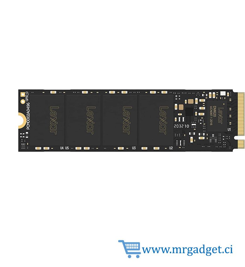 Lexar NM620 disque dur SSD Interne 512Go M.2 2280 PCIe Gen3x4 NVMe, Jusqu'à 3300 Mo/s en Lecture, pour les Passionnés de PC et les Joueurs (LNM620X512G-RNNNG)