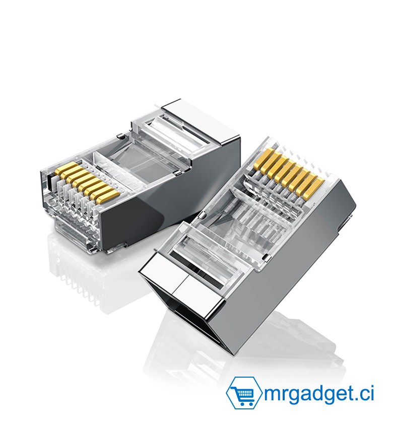 UGREEN NW111 20333  Connecteur RJ45 CAT6 blindé - paquet de 10 #10122