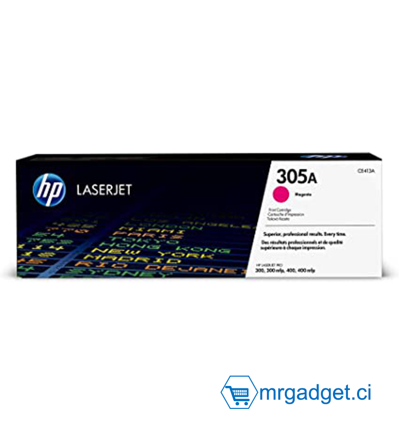HP 305A CE413A Toner Magenta Authentique pour HP Color LaserJet Pro M351 / M375 / M451 / M475