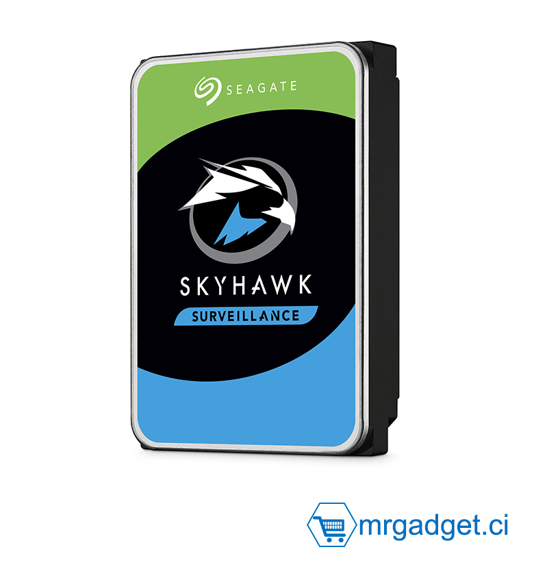 Seagate SkyHawk 6 To - Disque dur interne de vidéos surveillance 3,5" SATA 6 Gbit/s, 256 Mo mémoire cache, pour système de caméras de sécurité