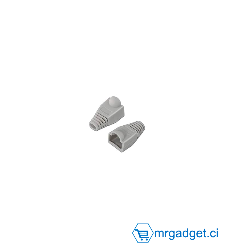 Cache Connecteur RJ45 - Gris -  100 pièces - Lot De 100 Manchons RJ-45 Gris - RJ45