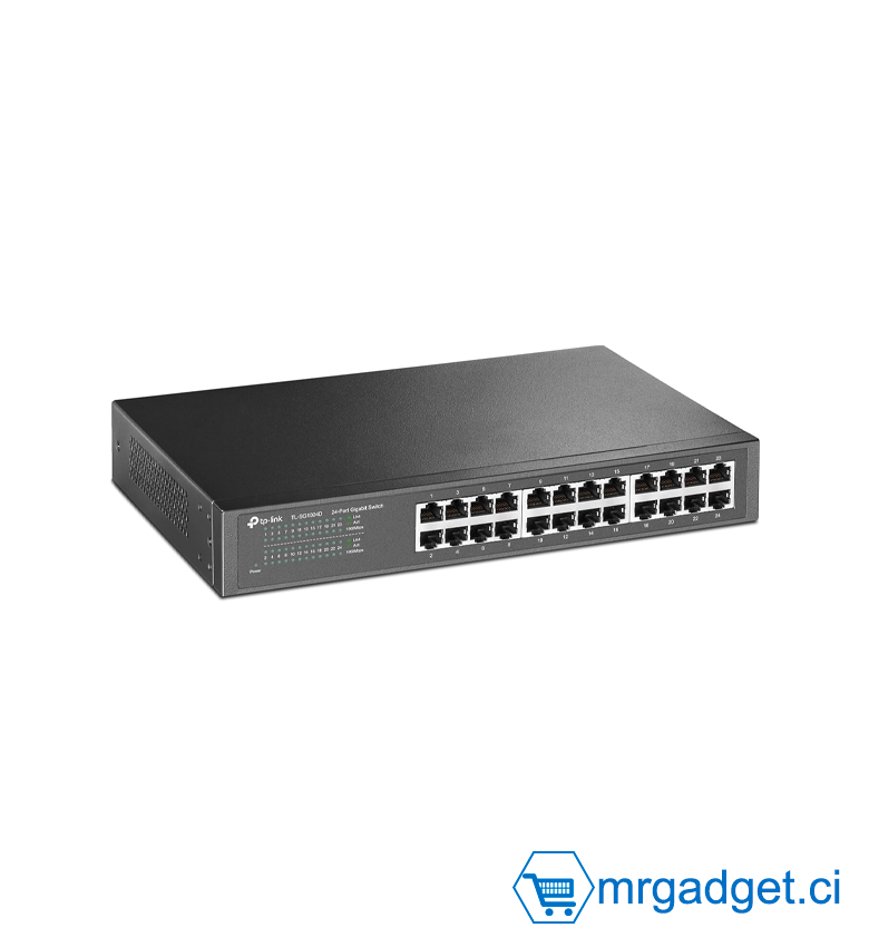 TP-Link TL-SG1024D commutateur - SWITCH réseau Non-géré Gigabit Ethernet (10/100/1000) Switch Ethernet 24 Ports Gigabit Gris