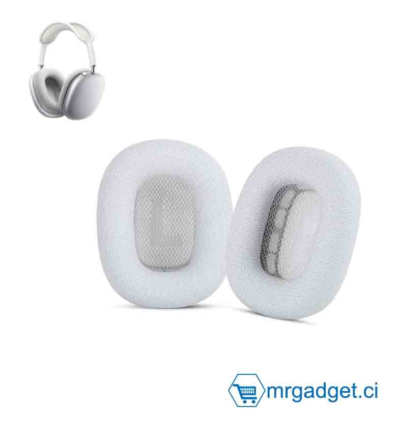 Coussinets Apple Airpods Max - Coussinets Remplacement pour Casques Apple Airpods Max Blanc