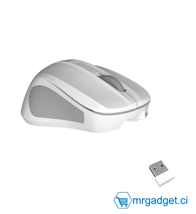 Meetion MiniGo Souris sans fil - Blanc