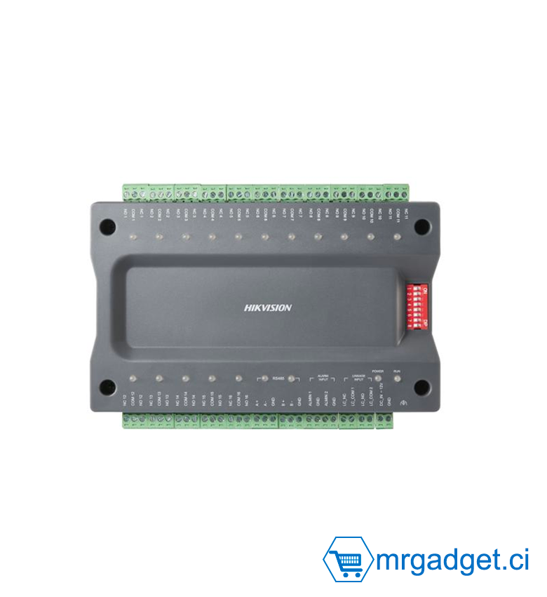 HIKVISION DS-K2M0016A Sous-contrôleur d'ascenseur - Connectable avec jusqu'à 16 relais pour contrôler les boutons d'étage dans l'ascenseur