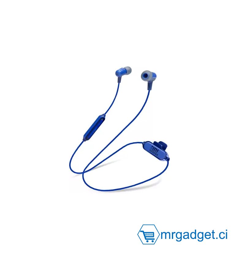 JBL Live 100BT Bleu - Écouteurs intra-auriculaires Bluetooth avec microphone intégré, connexion multipoint, 9 heures de lecture et assistance vocale