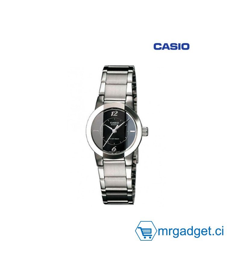 CASIO ENTICER MONTRE ANALOGIQUE POUR FEMME AVEC CADRAN NOIR – LTP-1230D-1CDF