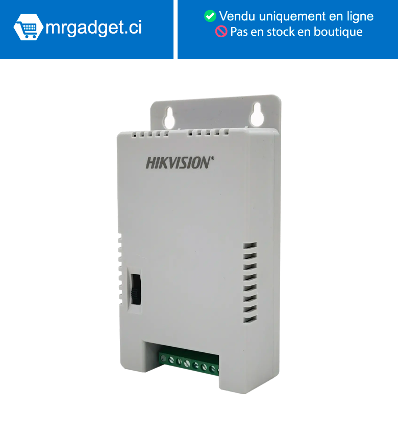 Hikvision  DS-2FA1225-C4(EUR)(O-STD) Alimentation 4 canaux - 48 W, 12 VCC/1 A maximum par canal,