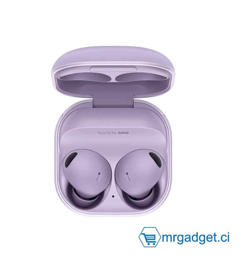 Samsung Galaxy Buds2 Pro Violet, écouteurs Bluetooth, sans Fil, réduction Active de Bruit, étui de Chargement, Son de Qualité Hi-FI, résistant à l’Eau, Anthracite, Audio 360, qualité Appel - Violet