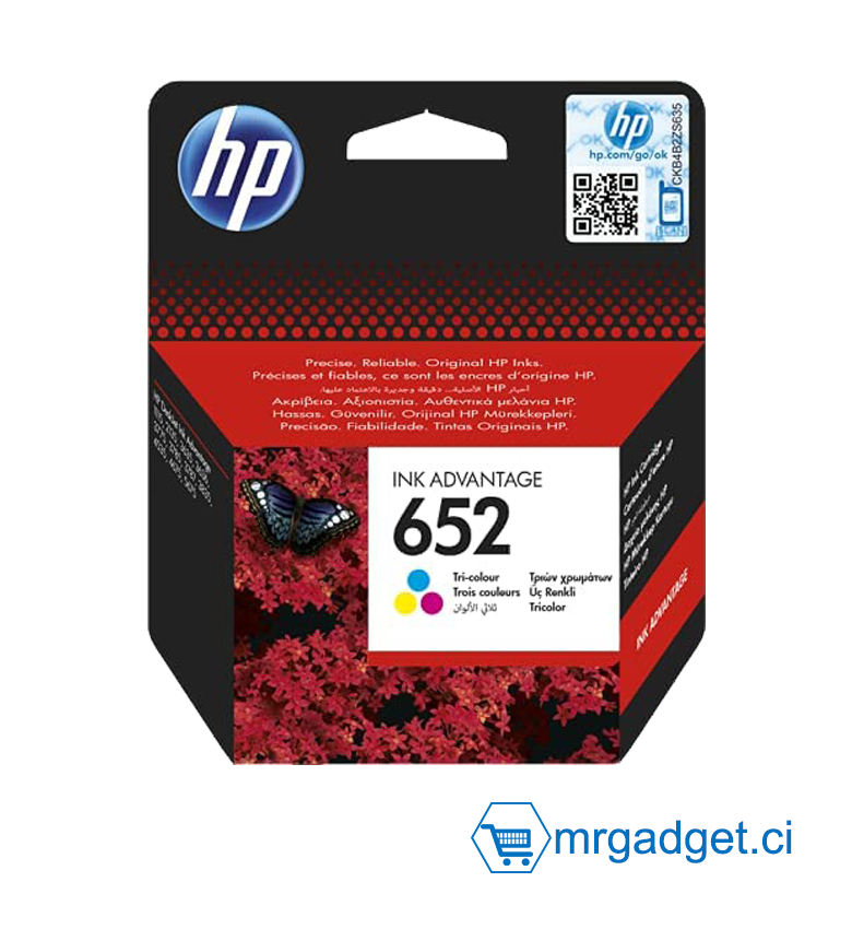 Hp Cartouche Encre Hp 652 (f6v24ae) Couleur