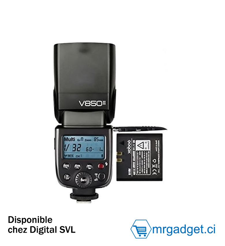 Godox V85II Kit VING Lithium-ion Speedlite Flash de studio pour appareil photo Reflex numérique avec sabot de flash