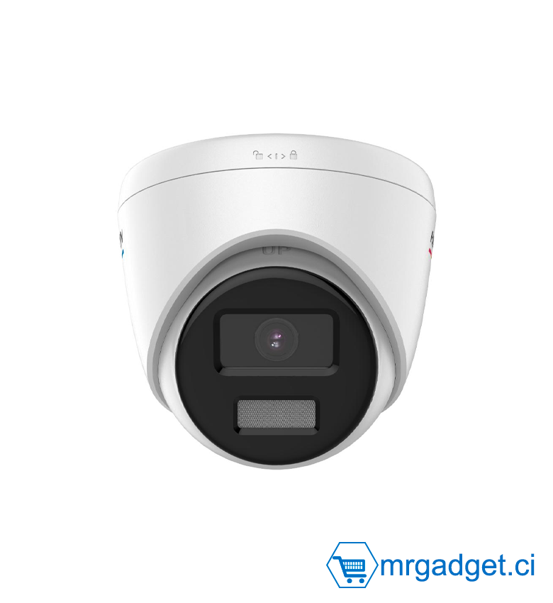 HIKVISION DS-2CD1367G2-LUF 2.8mm - Caméra de surveillance - Caméra réseau à tourelle fixe ColorVu  & Audio MD 2.0 6 MP - Imagerie colorée 24h/24 et 7j/7  - Résistant à l'eau et à la poussière (IP67) micro SD (carte mémoire)