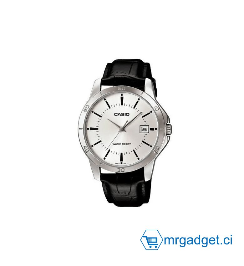 Montre Casio pour homme Cadran de date en acier inoxydable analogique standard  - MTP-V004L-7AUDF