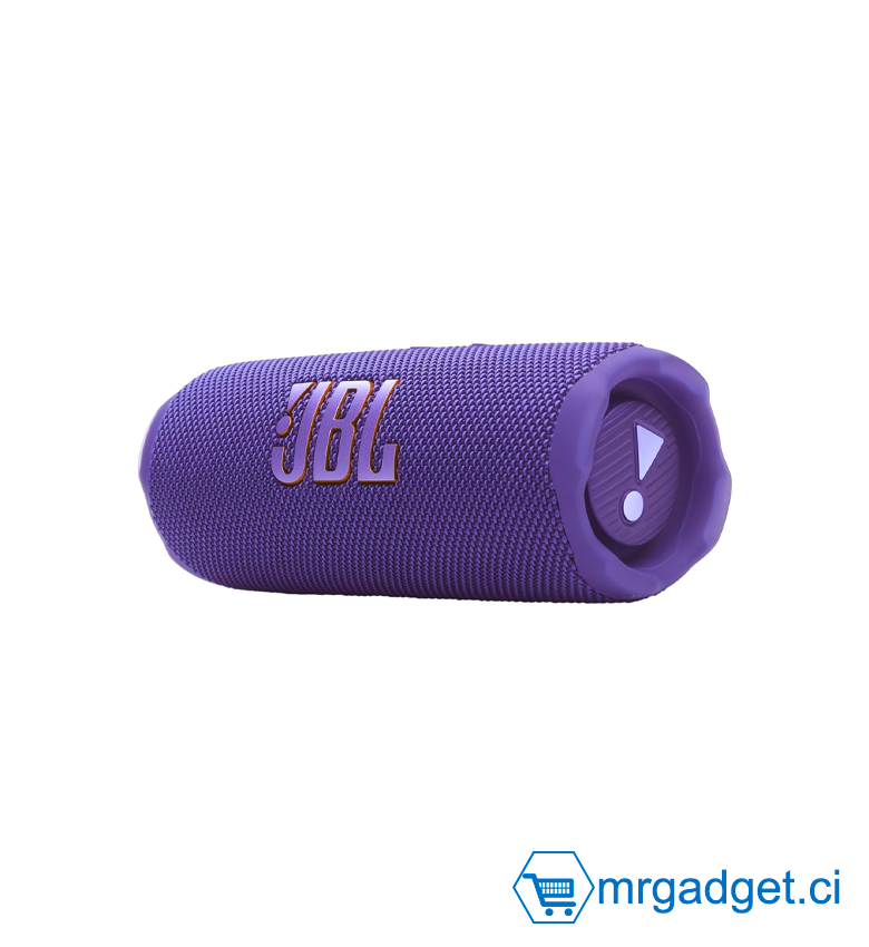 JBL Flip 7, Enceinte Bluetooth Portable sans Fil, 16 Heures d’autonomie, étanche IP68, résistante à la poussière et aux Chocs, Son Pro avec IA Boost, Connexion Multi-Enceintes Auracast, Violet